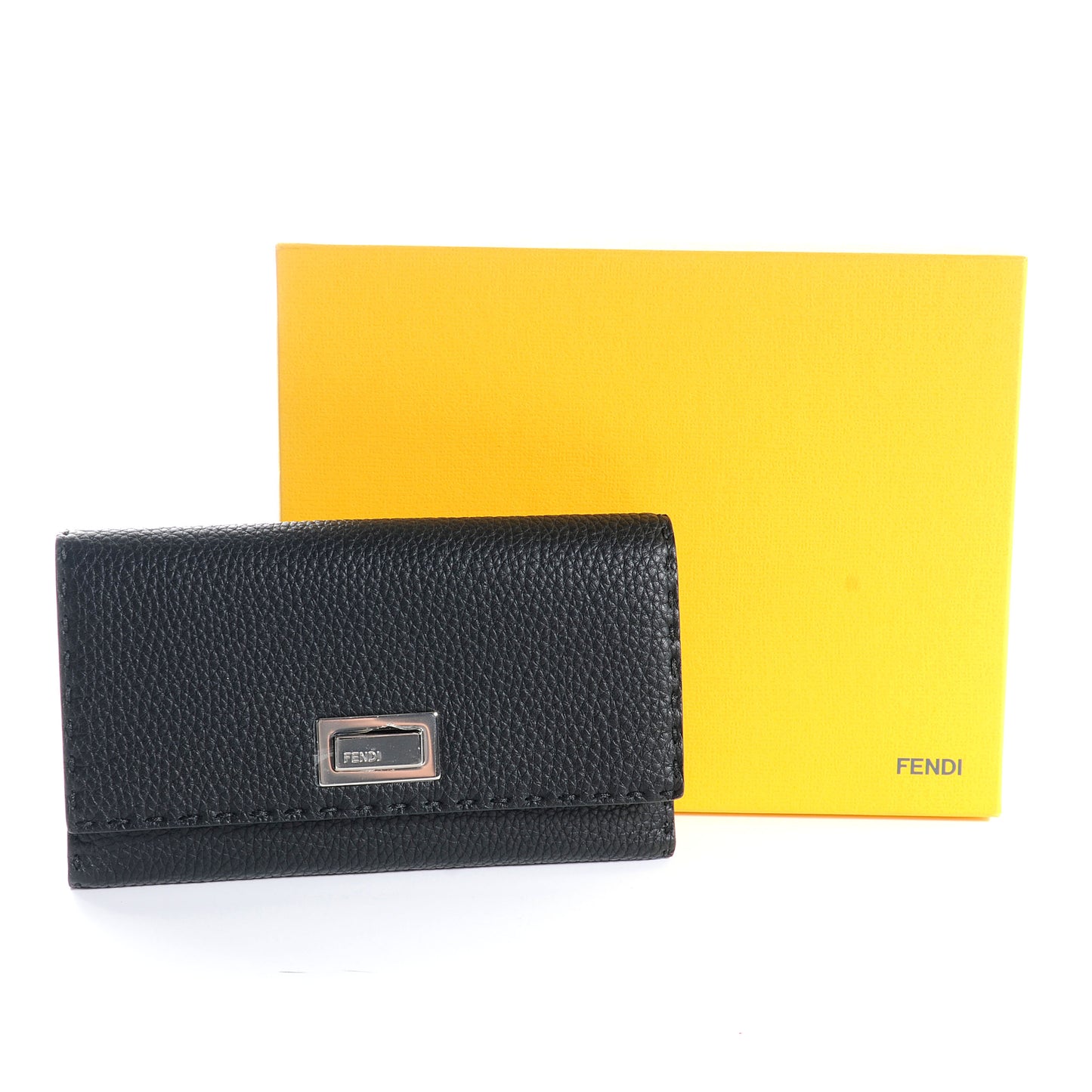 Cuoio Romano Selleria Peekaboo Continental Wallet Black