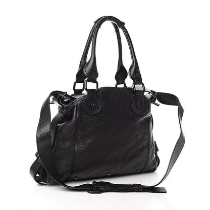 Chloe Calfskin Paddington Satchel Black 3 of 13