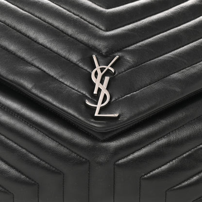 Saint Laurent Calfskin Y Quilted Monogram Large Loulou Chain Satchel Black 13 of 13