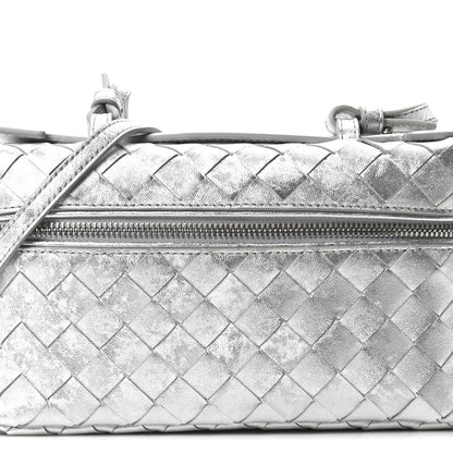 Bottega Veneta Laminated Nappa Intrecciato Bang Bang Vanity Case Silver 8 of 10