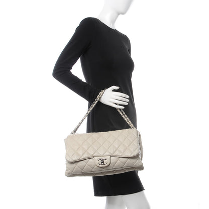 Chanel Lambskin Quilted 3 Accordion Flap Bag White 2 of 21