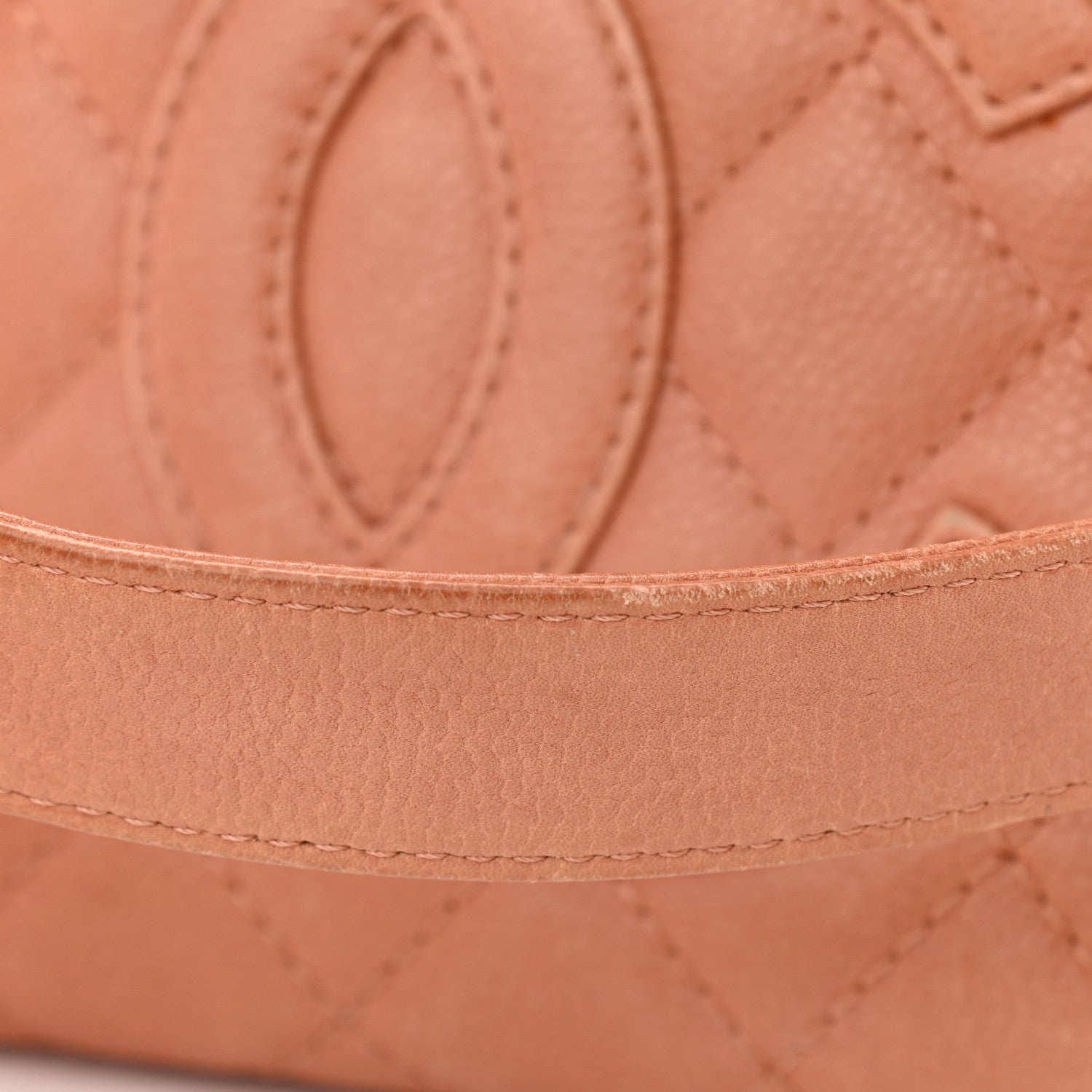 Chanel Caviar Quilted Petit Shopping Tote PST Light Red 14 of 18