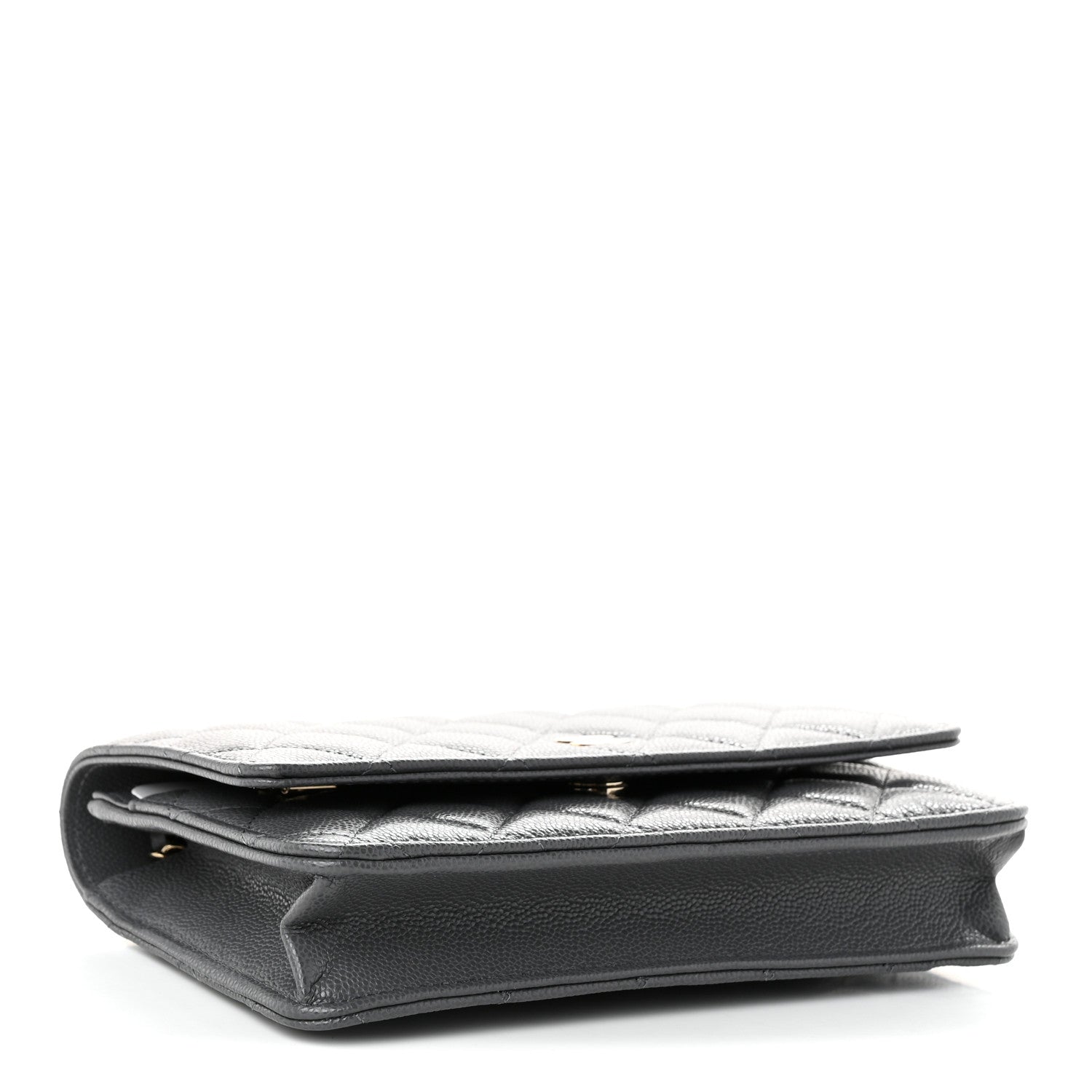 Chanel Caviar Quilted Wallet on Chain WOC Grey 3 of 11