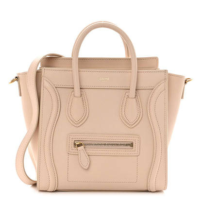 Celine Smooth Calfskin Nano Luggage Powder 1 of 11