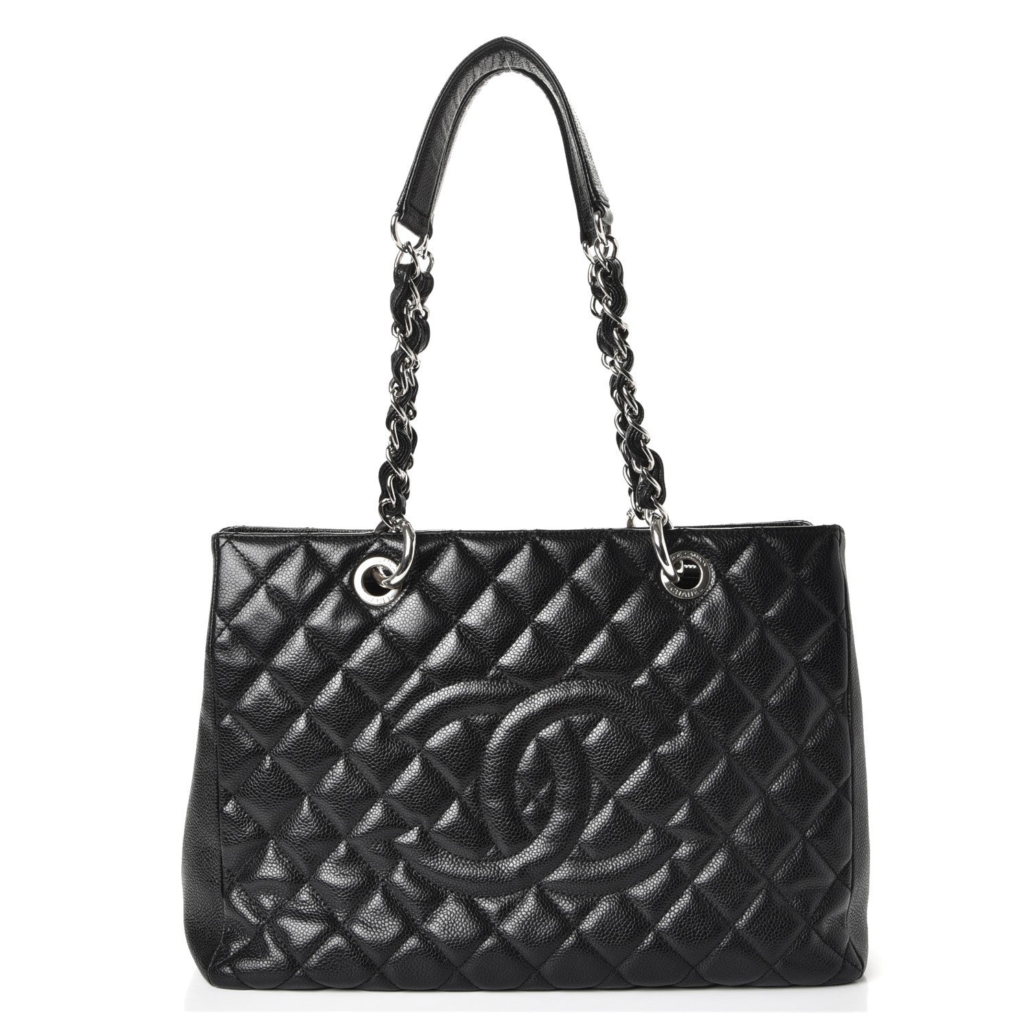 Chanel Caviar Quilted Grand Shopping Tote GST Black 1 of 8