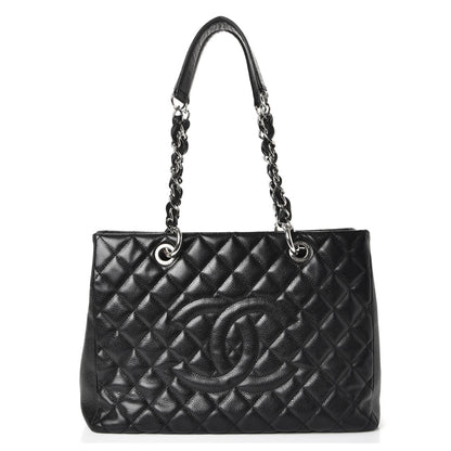 Chanel Caviar Quilted Grand Shopping Tote GST Black 1 of 8