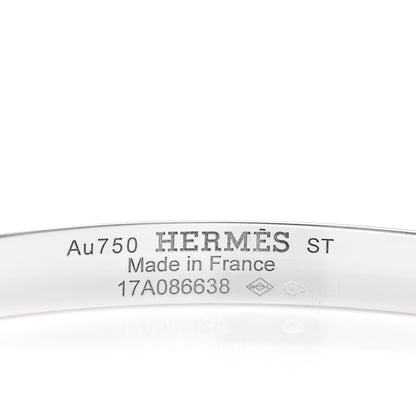 Hermes 18K White Gold Diamond PM H D'Ancre Bracelet ST 4 of 5