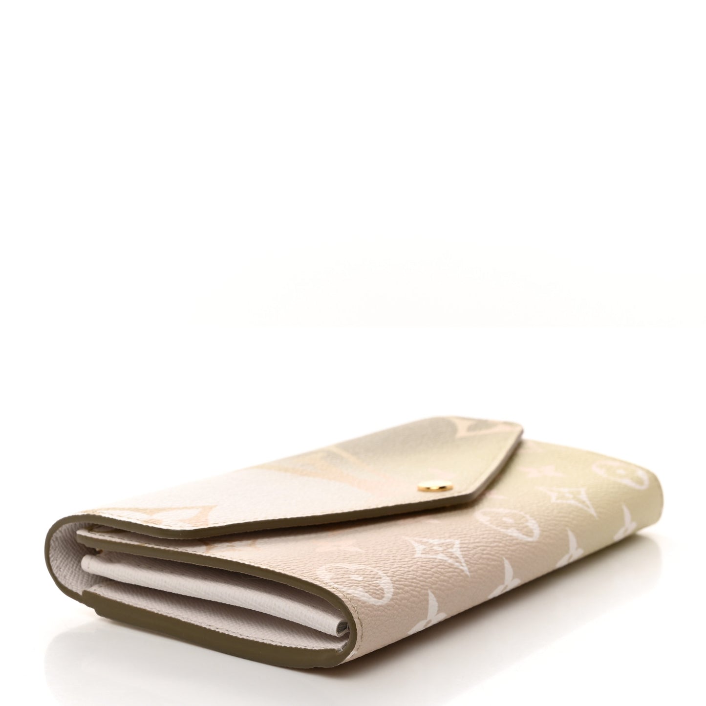 LOUIS VUITTON Monogram Giant Spring In The City Sarah Wallet NM Sunset Kaki