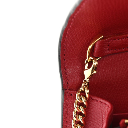 Fendi Vitello Cruise F is Fendi FF 1974 Embossed Medium Envelope Wallet On Chain Fragola Maya Black 11 of 12