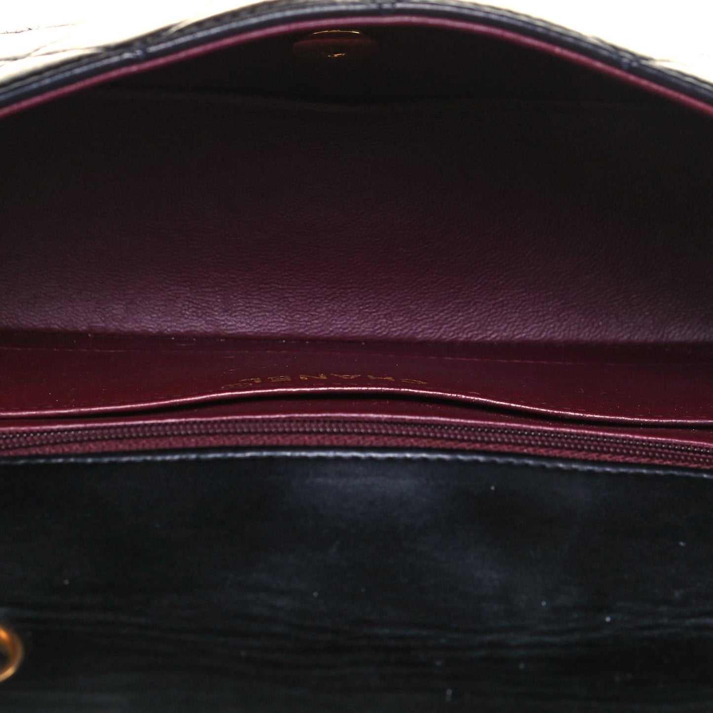 Lambskin Quilted Small Single Flap Black