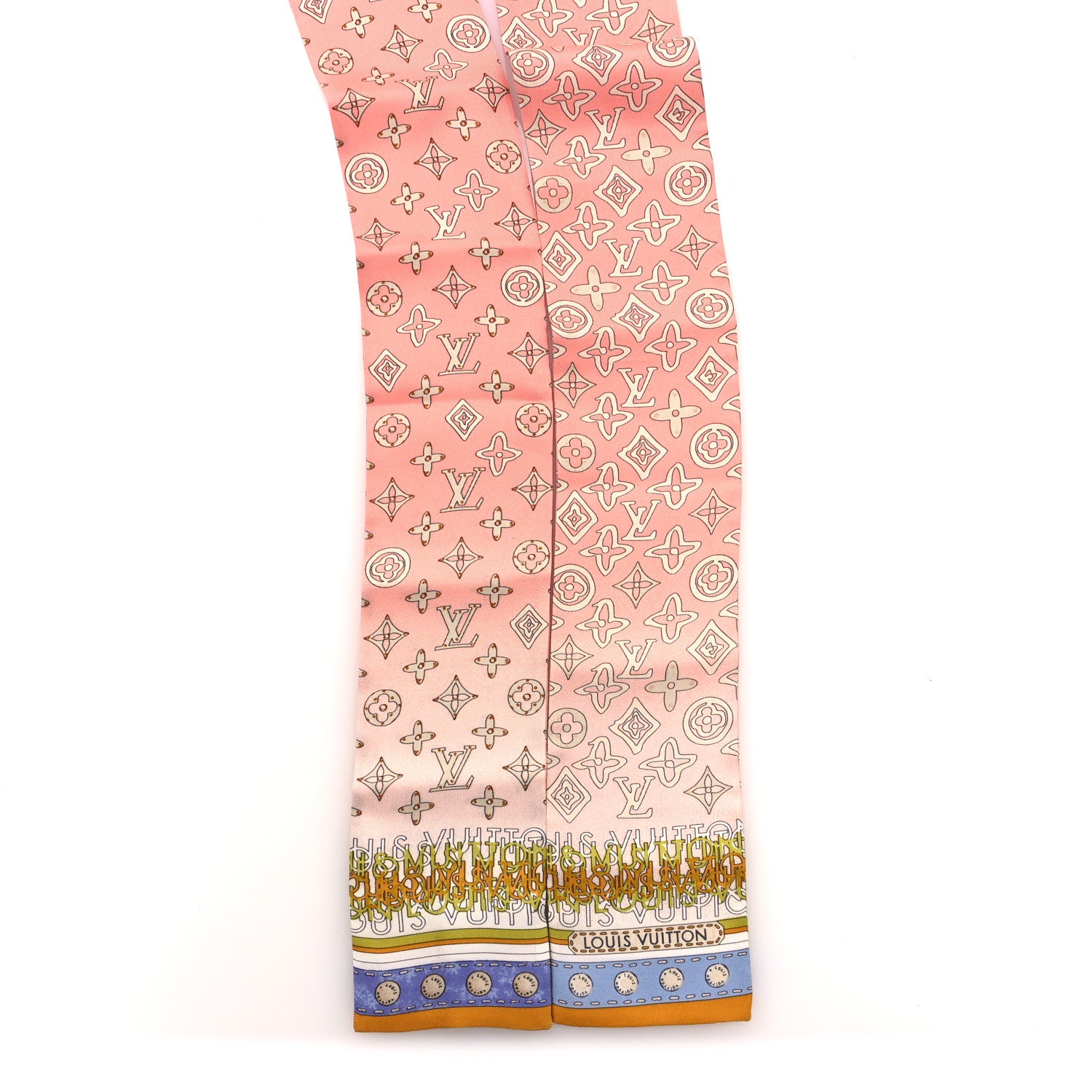 Louis Vuitton Silk Monogram Map Bandeau 2 of 4