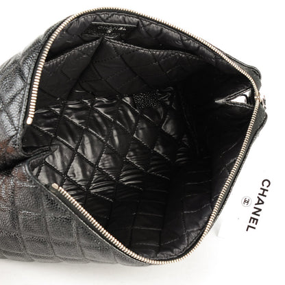 Chanel Caviar Quilted Cosmetic Case Black 5 of 8