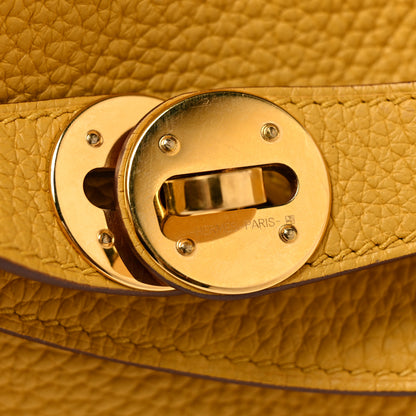 Hermes Taurillon Clemence Lindy 26 Jaune Ambre 11 of 12
