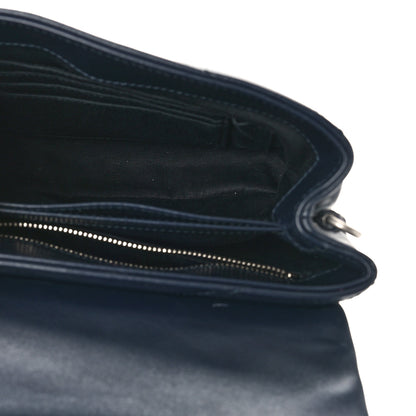 Saint Laurent Calfskin Y Quilted Monogram Toy Loulou Crossbody Bag Medium Blue 5 of 10