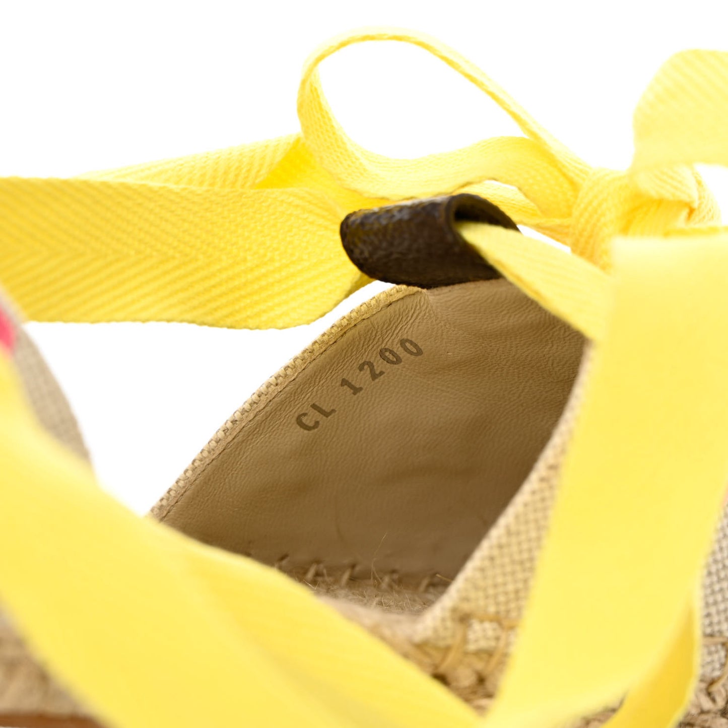 Canvas Monogram Starboard Wedge Espadrilles 37.5 Rose Pop