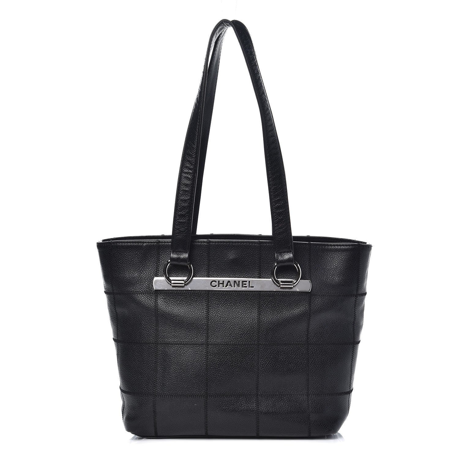 Chanel Caviar Square Stitched Tote Black 1 of 28