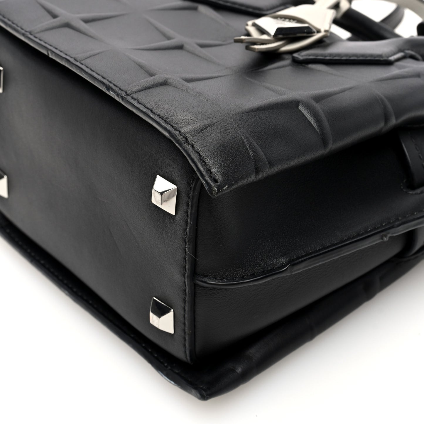 Calfskin Embossed Park Avenue Mini Neo Milla Tote  Black