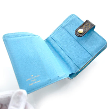 Louis Vuitton Monogram Groom Compact Zip Wallet Blue 5 of 7