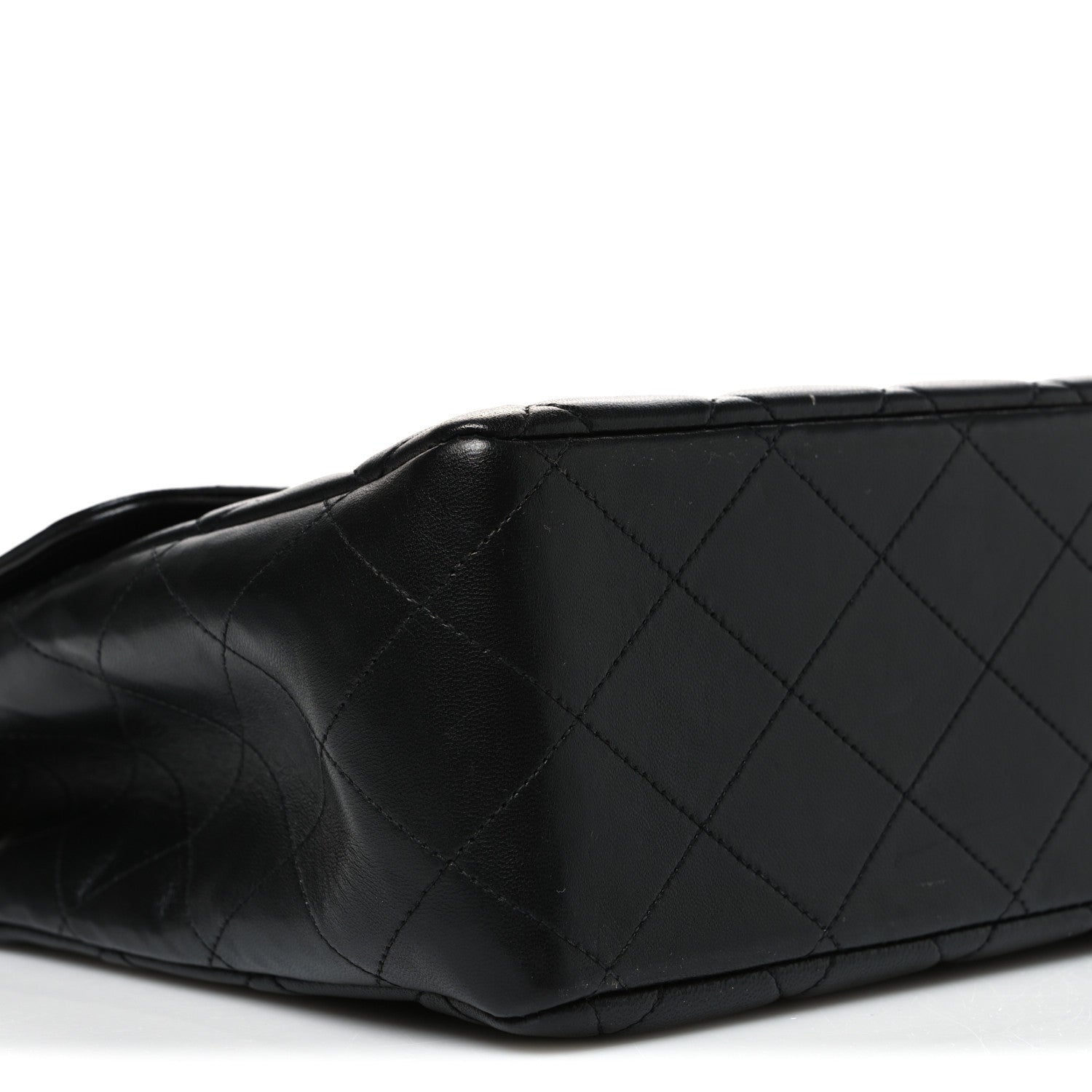 Chanel Lambskin Quilted XL Jumbo Single Flap Black 10 of 13