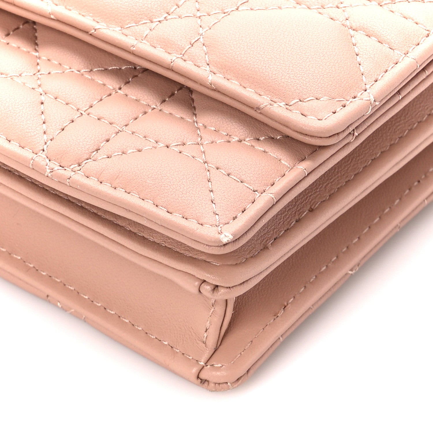 Christian Dior Lambskin Cannage Mini My Dior Top Handle Clutch Rose Des Vents 11 of 12