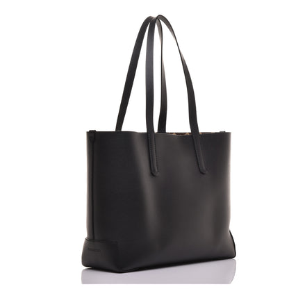 Burberry Calfskin TB Motif Embossed Medium Tote Black 3 of 8