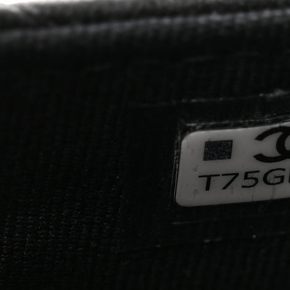 Chanel Lambskin Quilted Zip Card Holder So Black 7 of 7