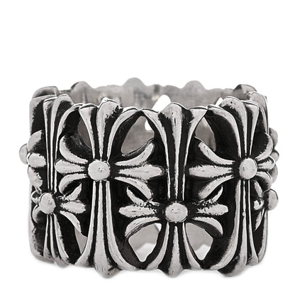 Chrome Hearts Sterling Silver Cemetery Cross Ring 56 7.5 1 of 6