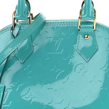 Louis Vuitton Vernis Alma BB Blue Lagon 6 of 8