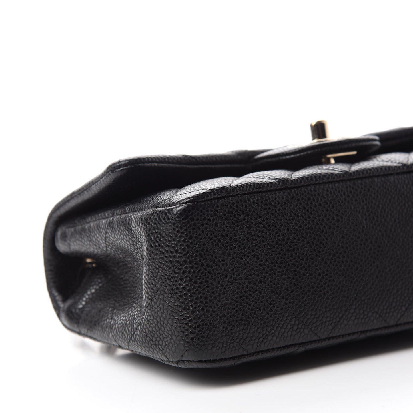 Caviar Quilted Mini Rectangular Flap Black