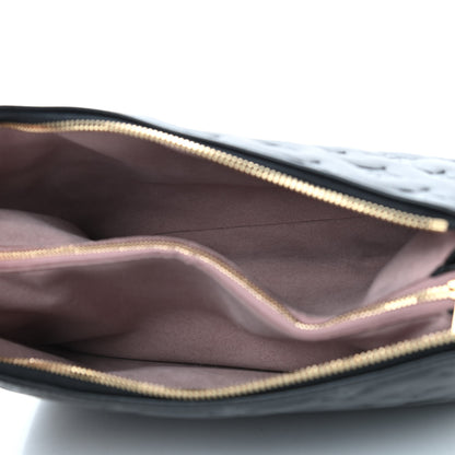 Louis Vuitton Lambskin Embossed Monogram Coussin PM Black 4 of 7