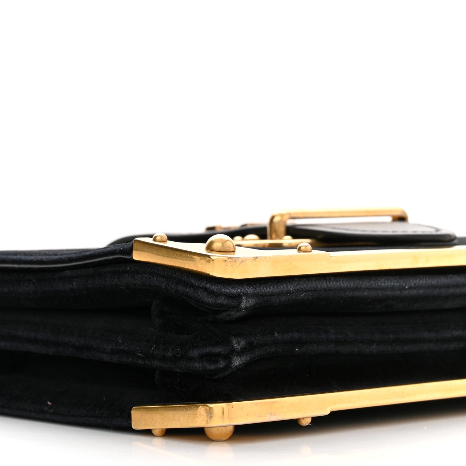 Prada Velvet City Calfskin Cahier Bag Black 8 of 9