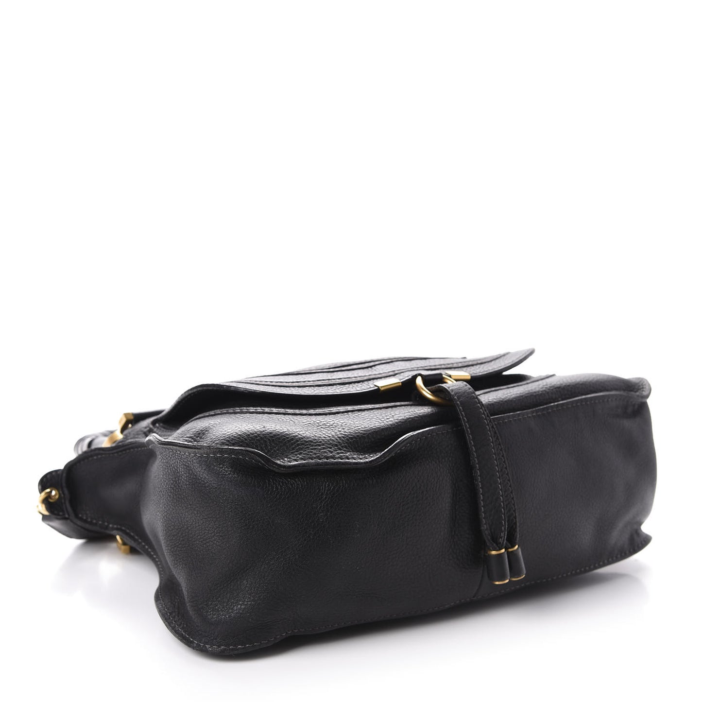 Calfskin Medium Marcie Satchel Black