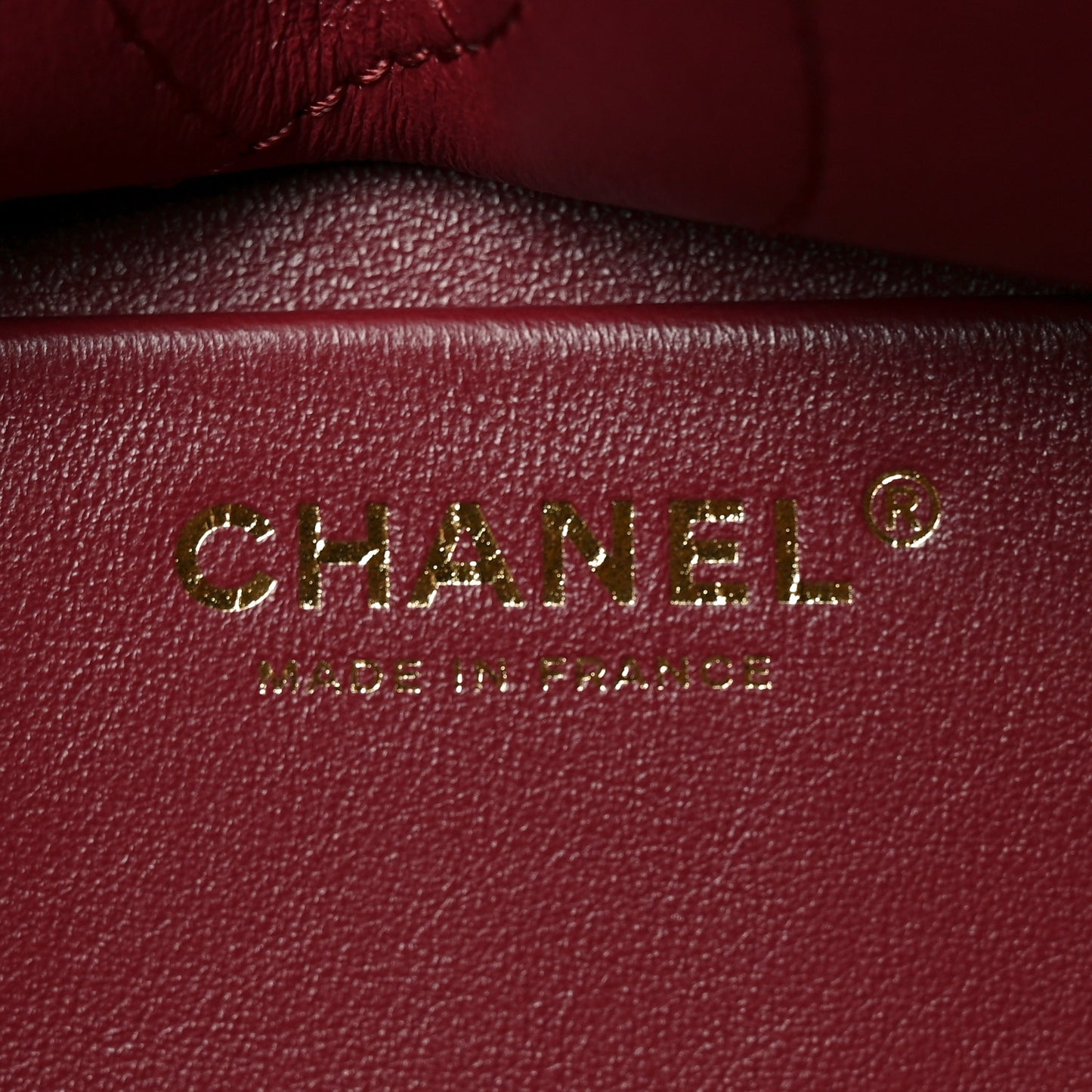 Grained Calfskin Small Souplissimo Maxi Flap Burgundy