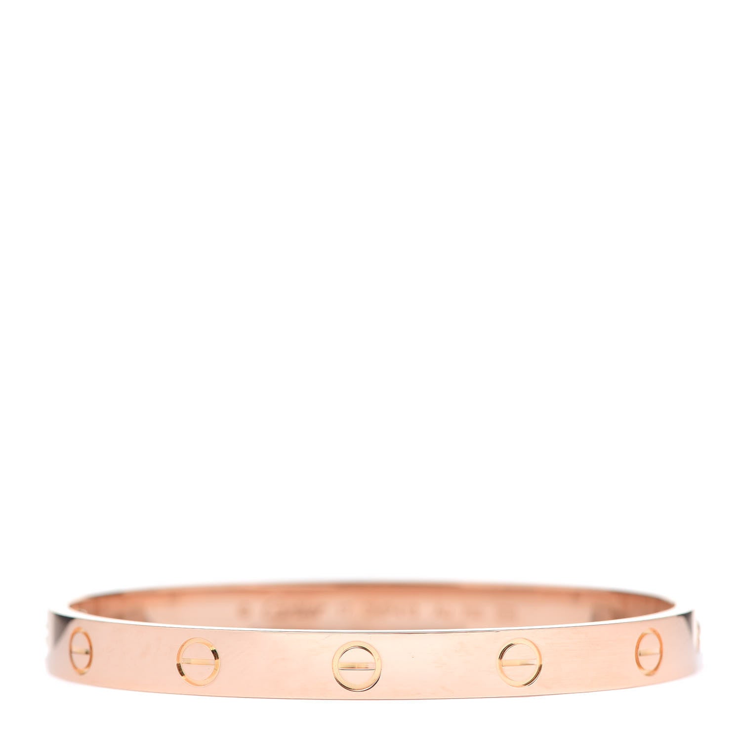 Cartier 18K Pink Gold LOVE Bracelet 17 1 of 8