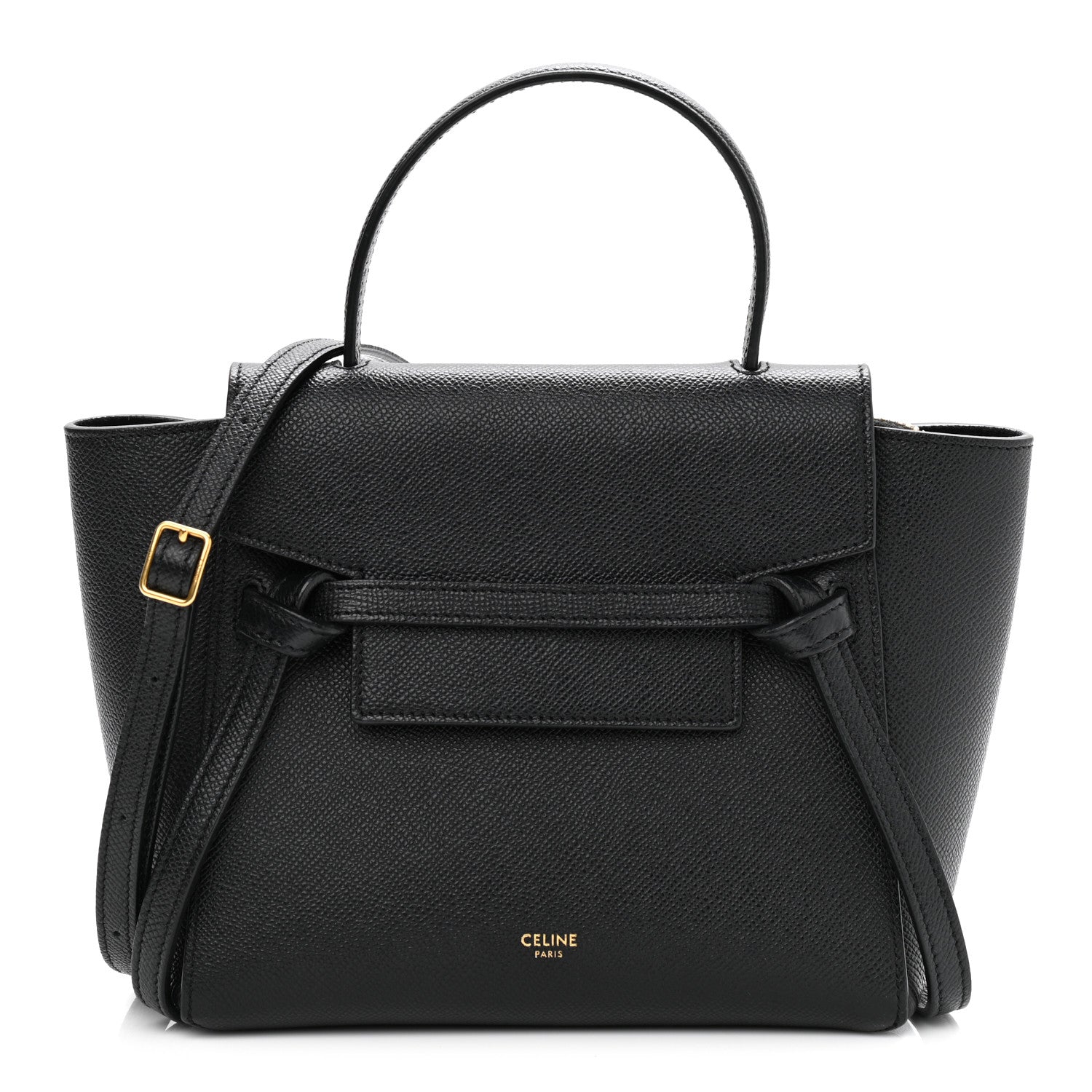 Celine Grained Calfskin Nano Belt Bag Black 1 of 11
