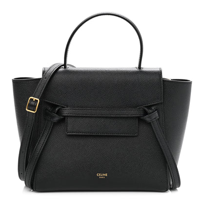 Celine Grained Calfskin Nano Belt Bag Black 1 of 11