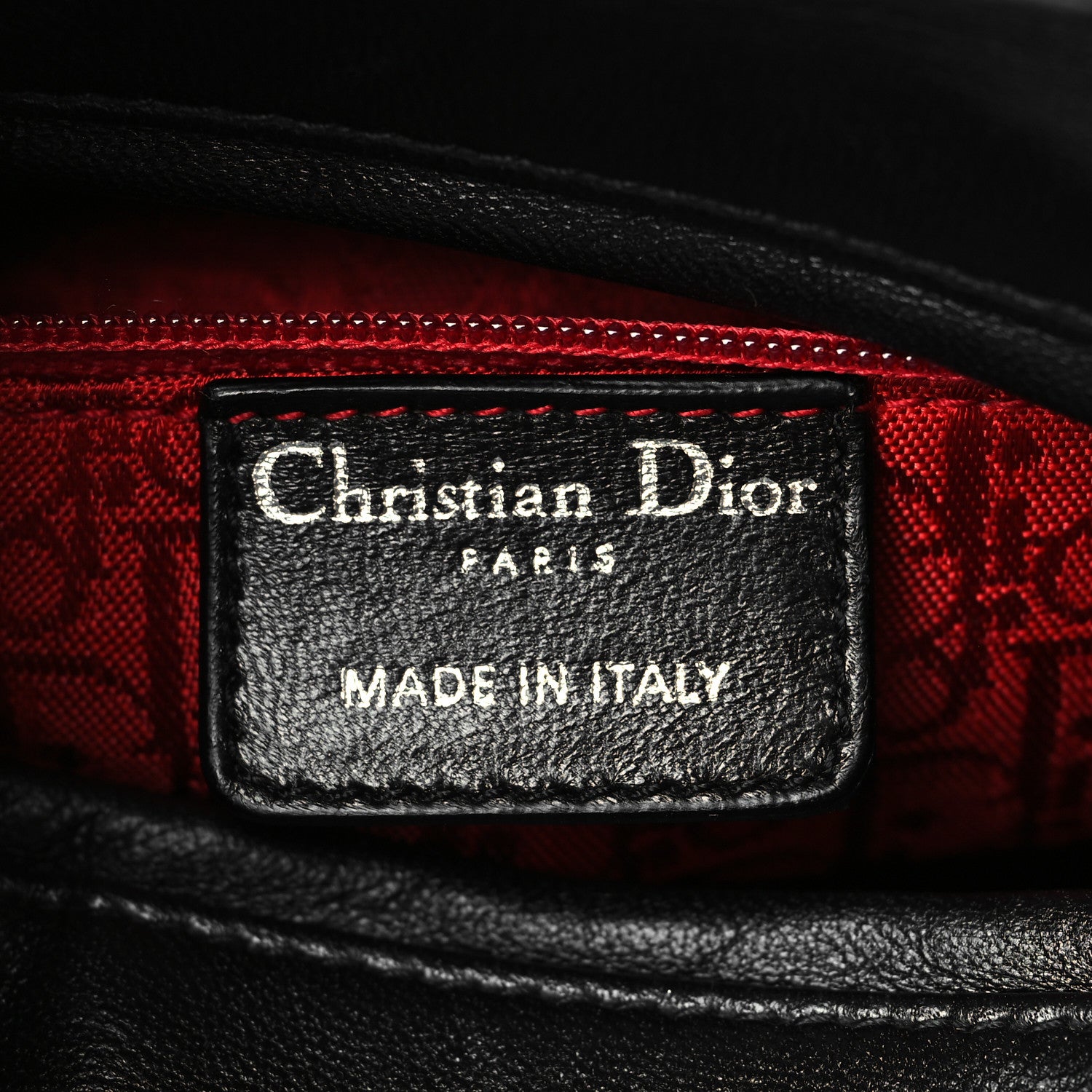 Christian Dior Lambskin Cannage Medium Lady Dior Black 7 of 11