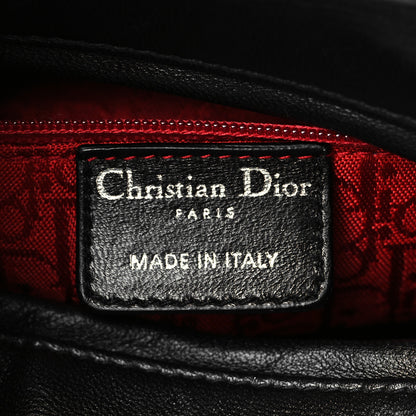 Christian Dior Lambskin Cannage Medium Lady Dior Black 7 of 11