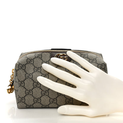 Gucci Soft GG Supreme Monogram Calfskin Medium Ophidia Cosmetic Case Beige Ebony New Acero 2 of 8
