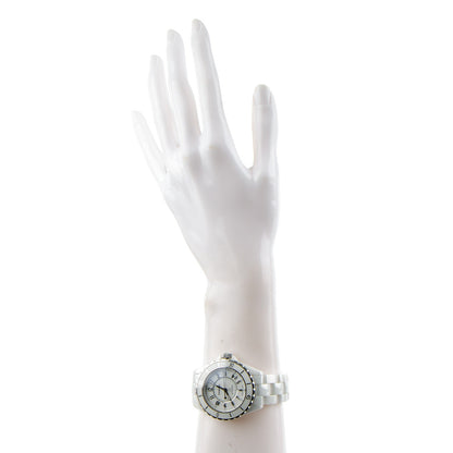 Chanel Stainless Steel Ceramic 38mm J12 Automatic Watch White 2 of 8