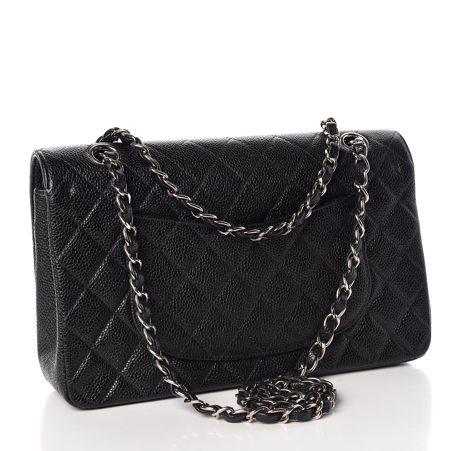 Chanel Caviar Quilted Medium Double Flap Black 3 of 13