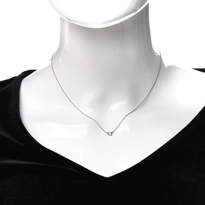 Tiffany Platinum Diamond .14ct Elsa Peretti Diamonds by the Yard Pendant Necklace 2 of 5