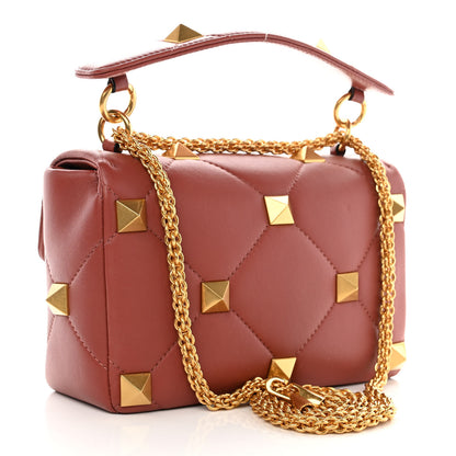 Valentino Garavani Nappa Medium Roman Stud Shoulder Bag Gingerbread 3 of 9