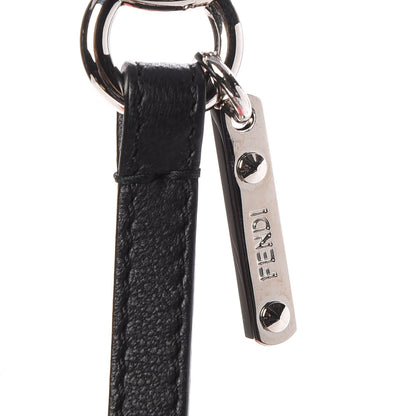 Fendi Lambskin Goat Fur Studded Punkarlito Bag Charm Azalea 4 of 5