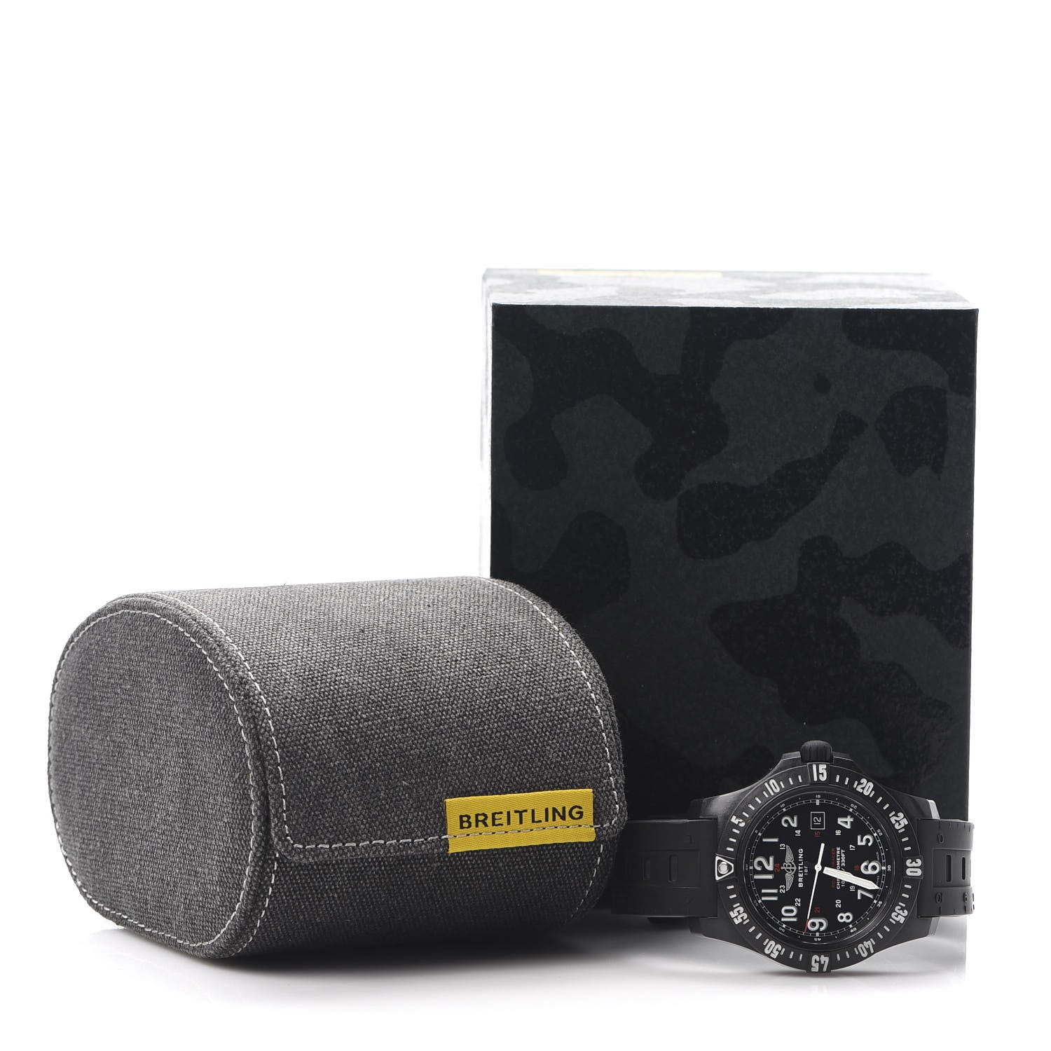 Breitling Breitlight Rubber 45mm Colt Skyracer Quartz Watch Black X74320 6 of 6