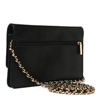 Chanel Caviar Timeless CC Wallet On Chain WOC Black 2 of 15