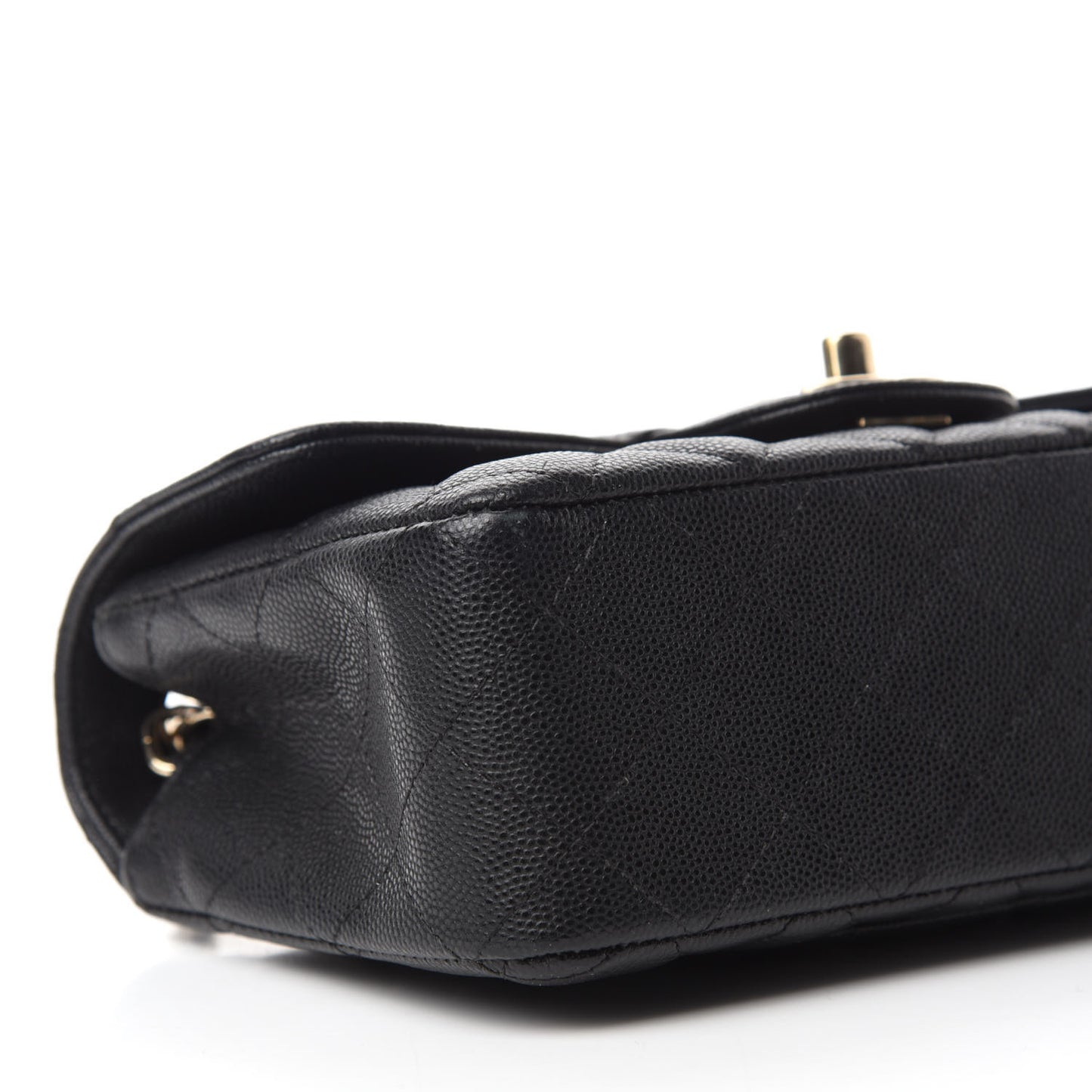 Caviar Quilted Mini Rectangular Flap Black