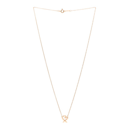 Tiffany 18K Rose Gold Small Paloma Picasso Loving Heart Pendant Necklace 3 of 4