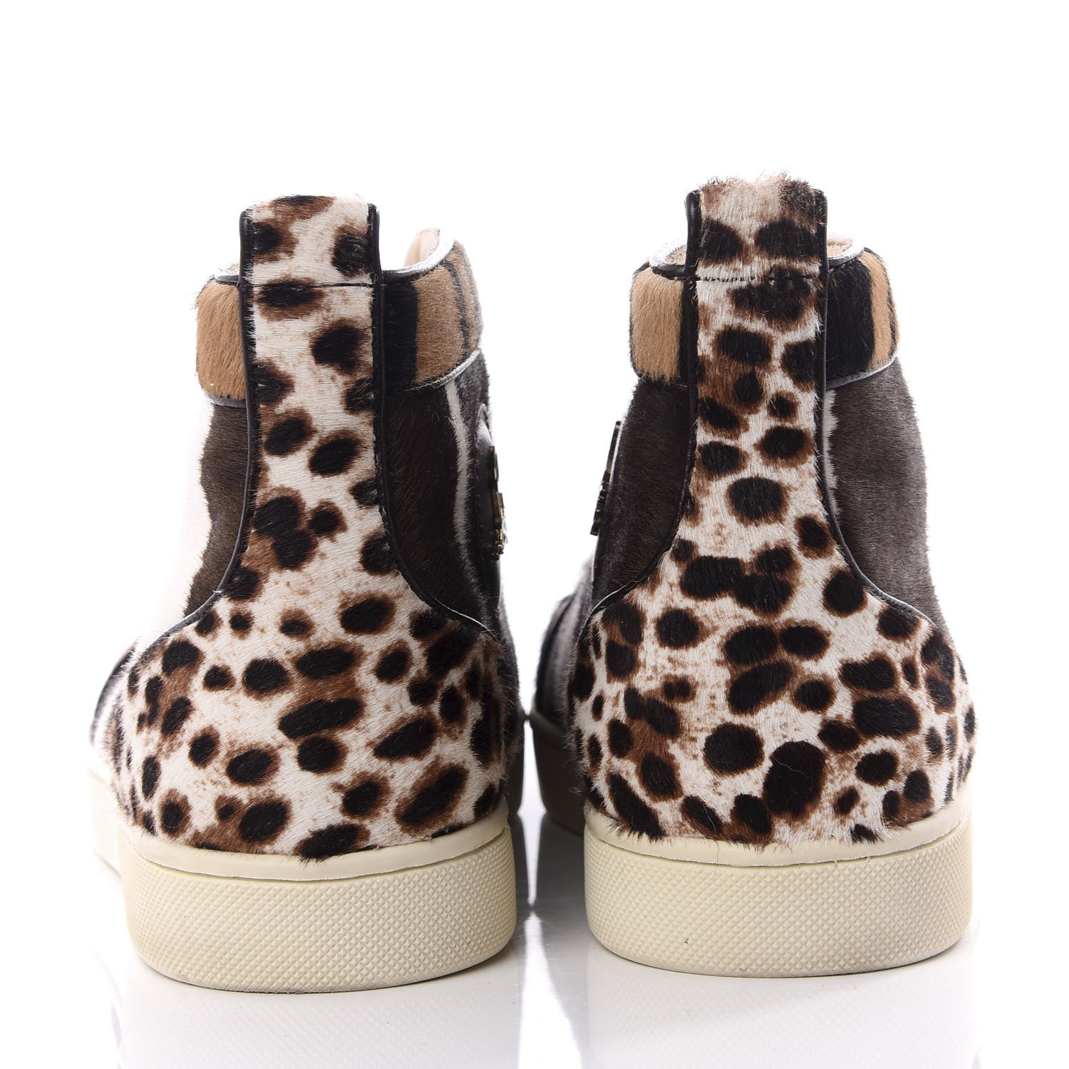 Christian Louboutin Calf Hair Animal Print Rantus Orlato Flat Sneakers 38 Multicolor 8 of 11