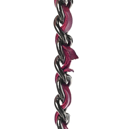 Chanel Patent Quilted Brilliant Wallet On Chain WOC Dark Pink 13 of 13